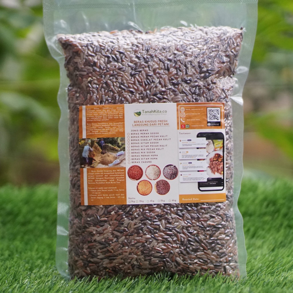 

Beras Mix Sosoh Enak Empuk dan Pulen FRESH langsung dari Petani (2kg Vacuum)