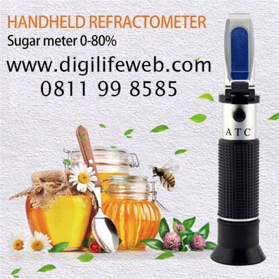 

Ready Stock Refractometer 0-80 Sugar Brix Gula Sirup Juice Refraktometer Madu 080