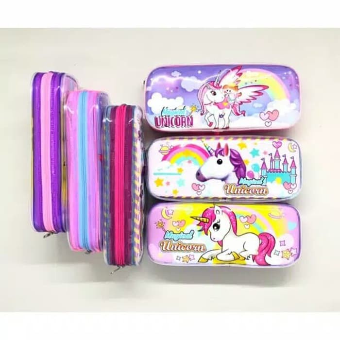 

Tempat pensil unicorn murah / kotak pensil murah