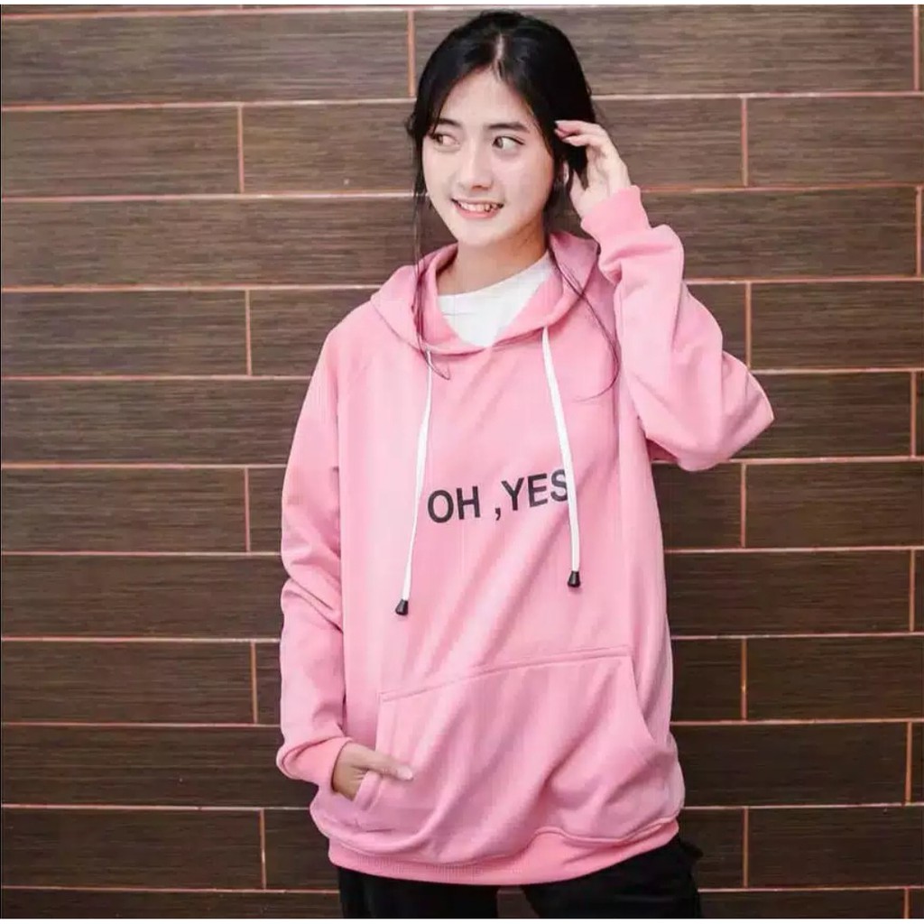 Sweater Wanita Jf.Ohyes Hoodie Wanita Keren Sweater Cewek Lengan Panjang Sweater Distro Murah-5