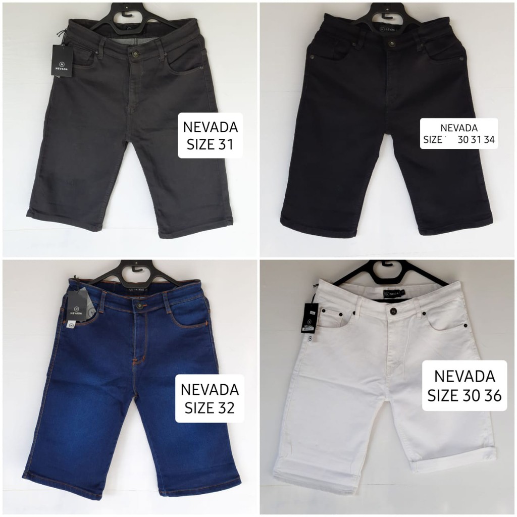 Celana Pendek Jeans Nevada Pria | Celpen Jeans Pria Dewasa