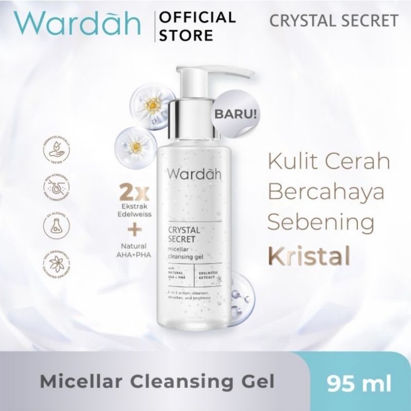 Wardah Crystal Secret Micellar Cleansing Gel - 95ml