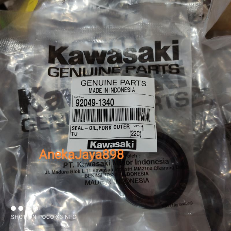 Seal shock depan ninja / KLX lama asli kawasaki
