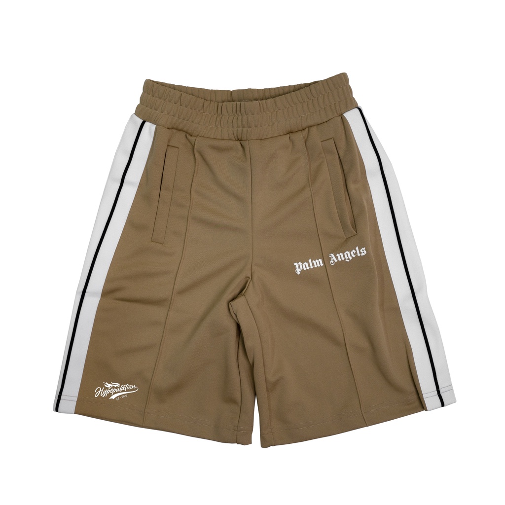 Palm Angels Classic Beige Track Shorts ORIGINAL