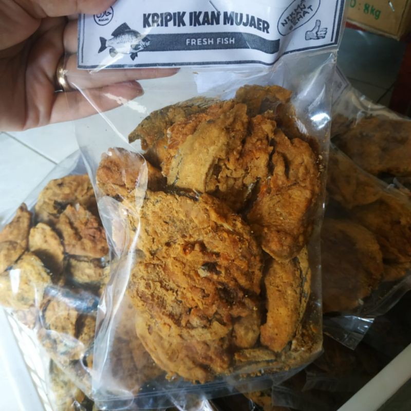 Kripik ikan mujair/130gr