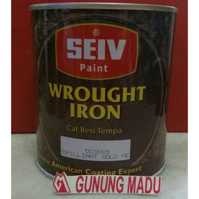 CAT BESI TEMPA KAYU SEIV EMAS  BRILLIANT GOLD8