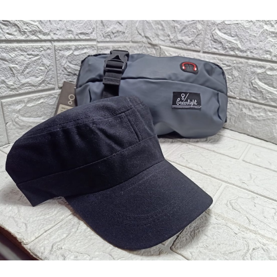 Tas Slempang Waistbag Bisa Untuk Pinggang Selempang Bahu Pria Distro Bahan Kordura - Logo Quicksilve