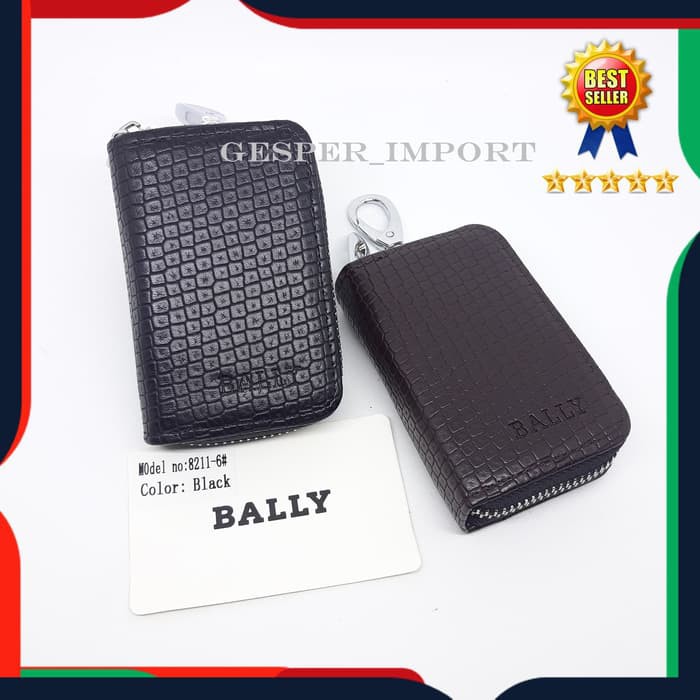 DOMPET GANTUNGAN KUNCI MOBIL MOTOR BALLY KULIT ASLI