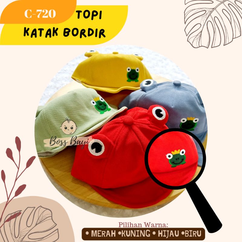 BOSS BAYI- Topi Cap Bayi/Anak Motif Hewan Bordir