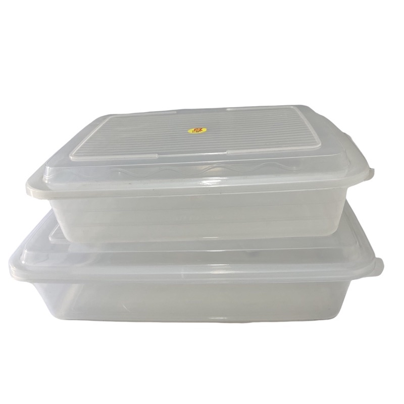 kotak kue tempat daging GM/ kotak kue raya lebaran/ kue kering basah/ plastik buram tebal/ kotak don