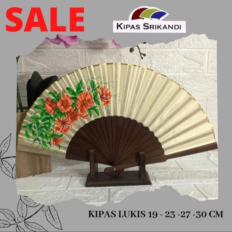 

Handmade/kerajinan tangan/Handicraft/Kipas Srikandi Lukis(Bisa ukir nama kamu di tangkai kipas)