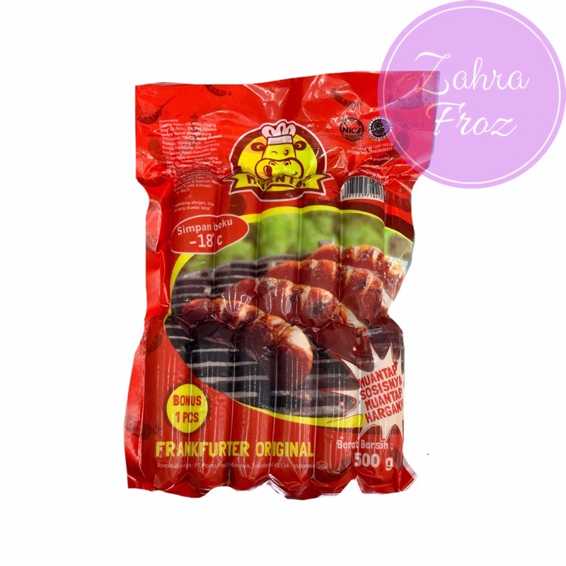 

MUANTAP SOSIS BAKAR FRANKFURTER ORIGINAL 500 GR ISI 10