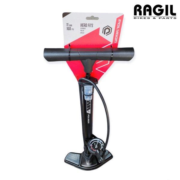 POMPA SEPEDA POLYGON STEEL STX FLOOR PUMP 160PSI 160 PSI BAN DALAM SEPEDA , MOTOR , BOLA POMPA LANTA