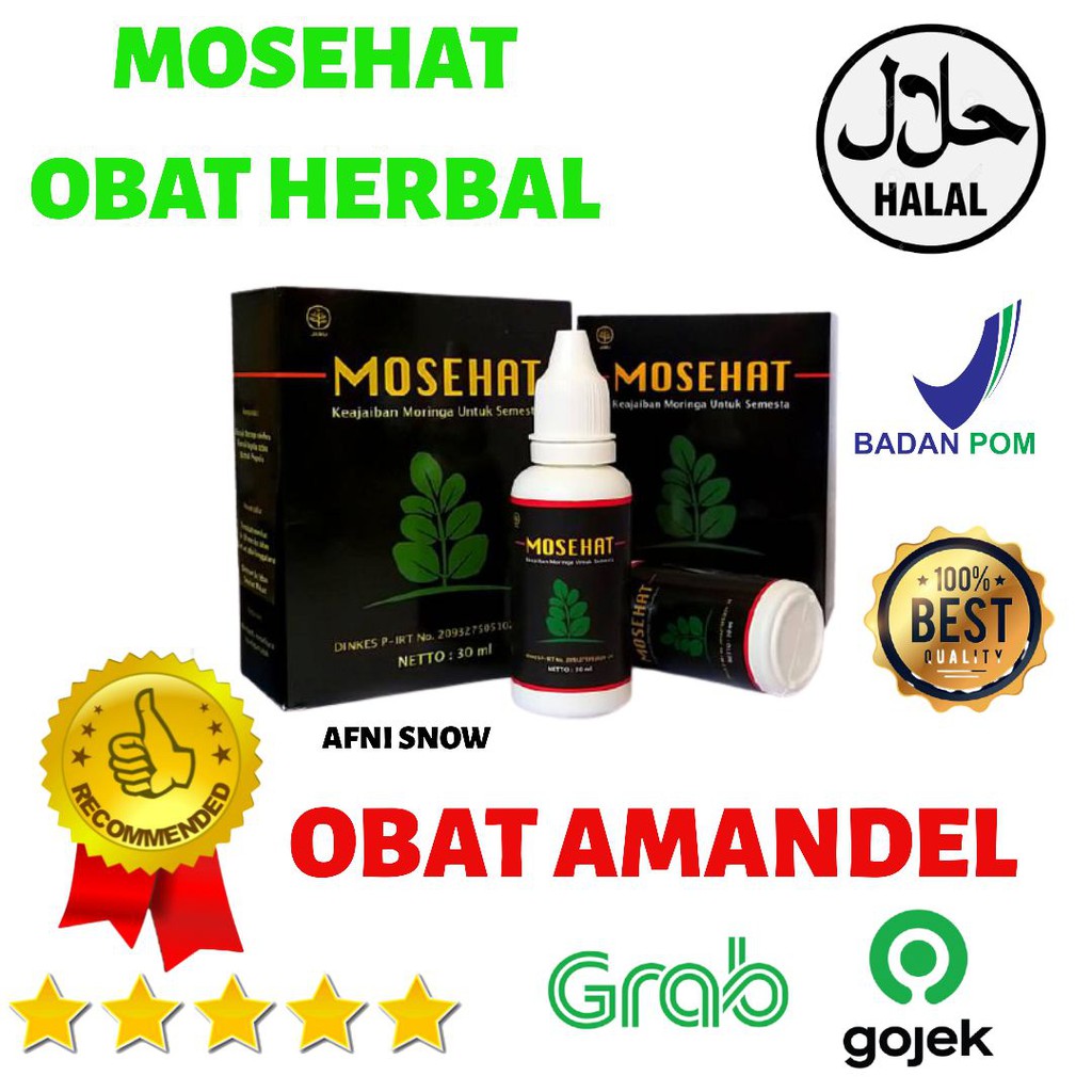 Mosehat Obat Tetes Herbal Amandel|Anak dan Dewasa|Berkhasiat|MUJARAB