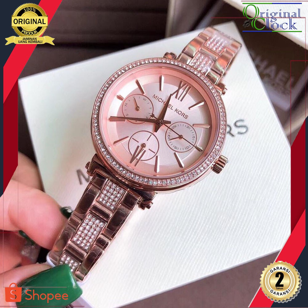JAM TANGAN PRIA WANITA | RANTAI | KULIT | KARET | MURAH | WANITA M1CHA3L K0RS ORIGINAL SOFIE MK 4354