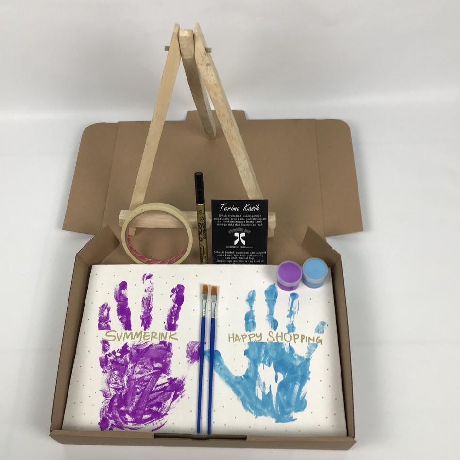 

Special Hand Printing Painting Kit / Canvas Lukis Tangan Couple Goals Kit Set Cat Akrilik Ter- Svmmerink