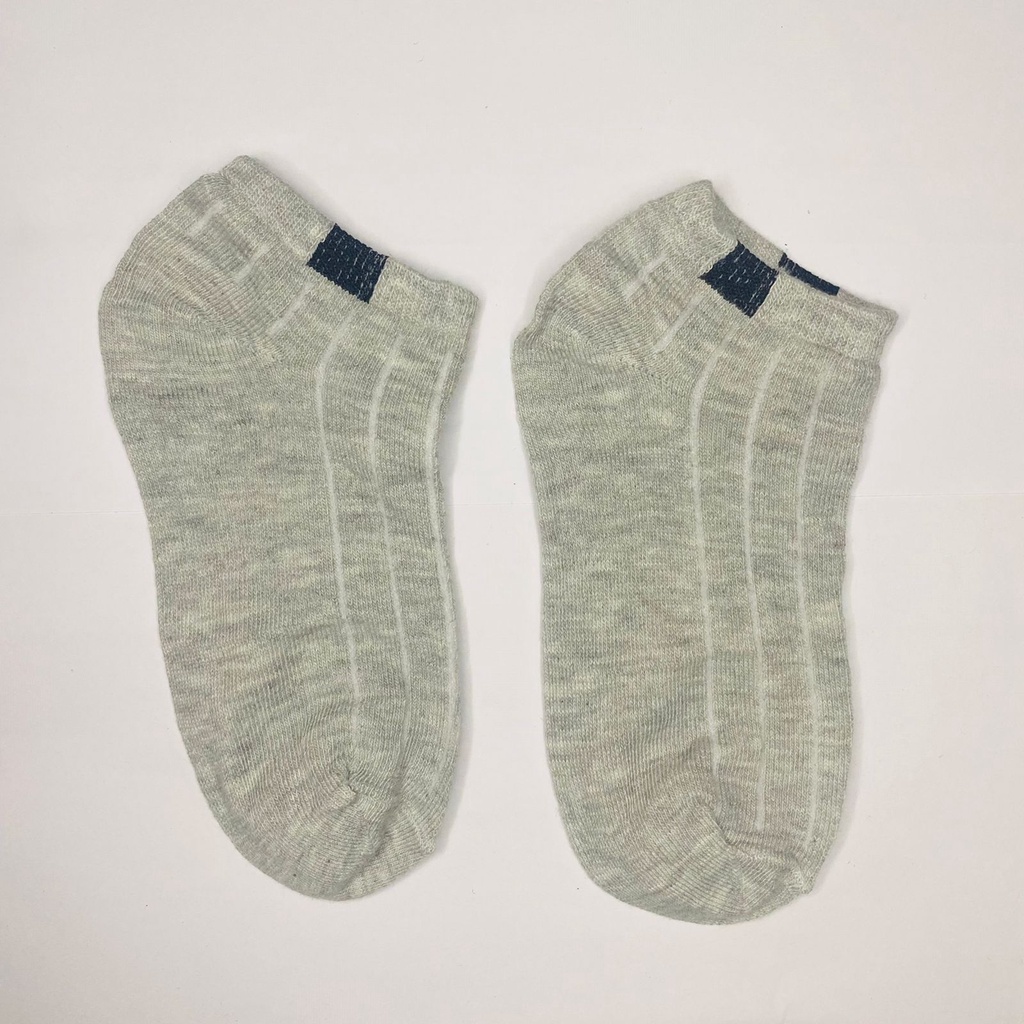 ✧YUKSHOPING✧ R103 Kaos Kaki Polos 6 Garis Unisex Fashion Wanita/Pria Kaos Kaki Import Murah Jakarta-POLOS ABU