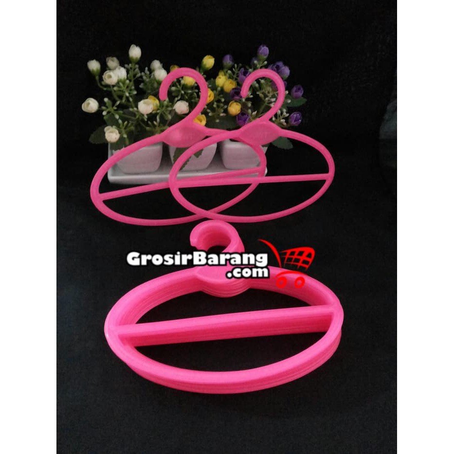 Hanger Oval 2 lubang Hanger Gantungan Hijab Scarf Pashmina Grosir Toko 12 Pcs 1 Lusin Murah promo