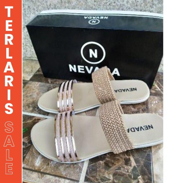 sandal 1kilo isi 4 Sandal Nevada Slop SN001 Sandal kekinian Sandal Casual Sandal Branded sendal keki