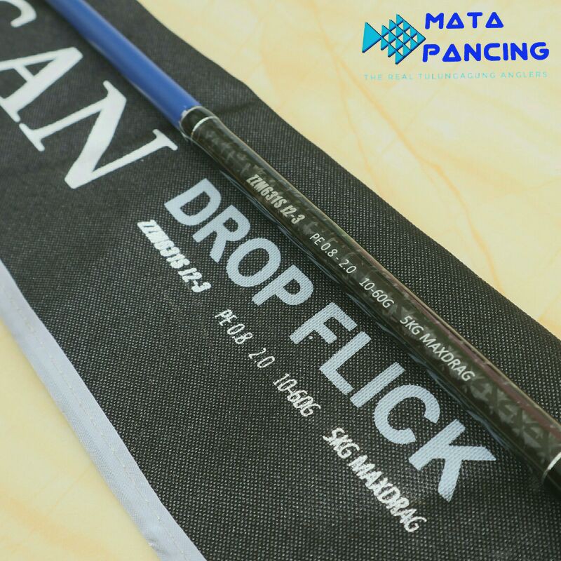 Joran light jigging zen zagan drop flick pe 0.8 - 2.0 one piece