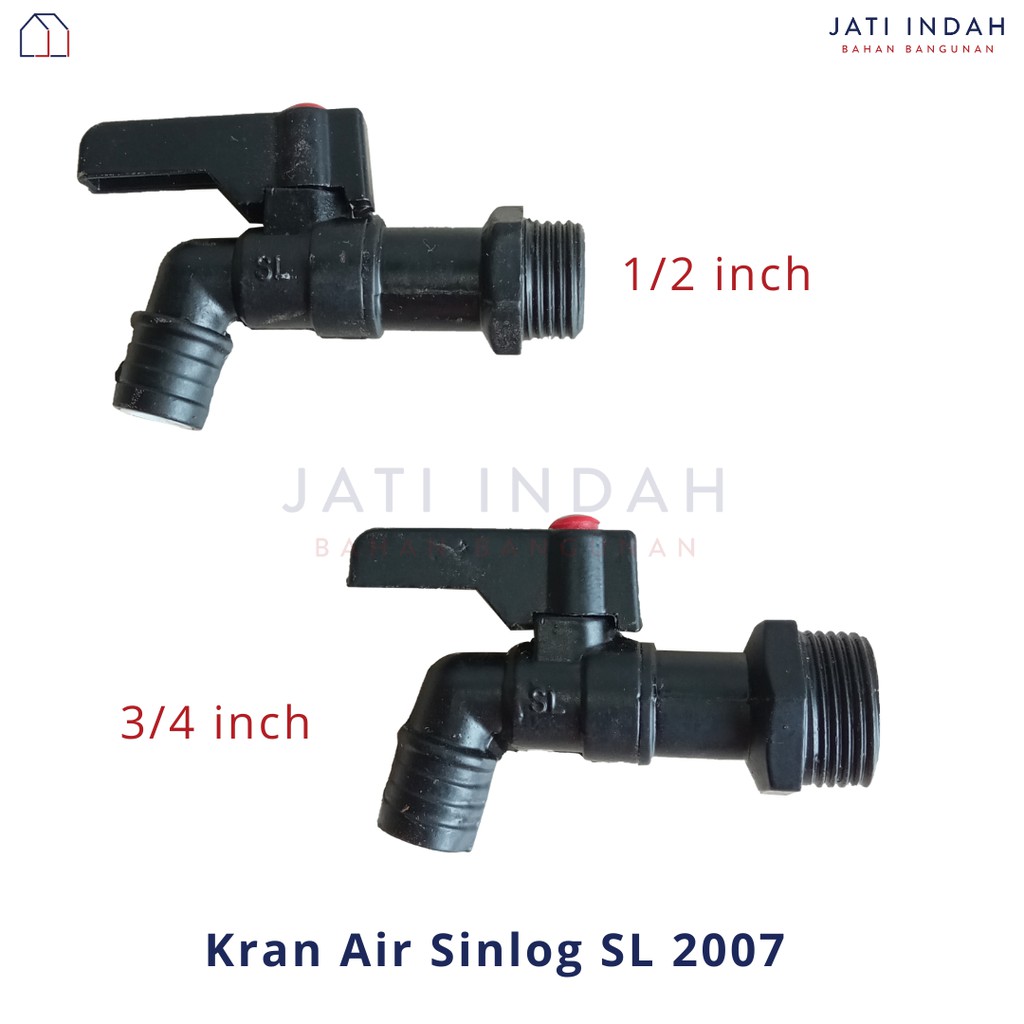 Kran Air Besi Sinlog SL 2007 Timah Hitam Powder Coating / Keran