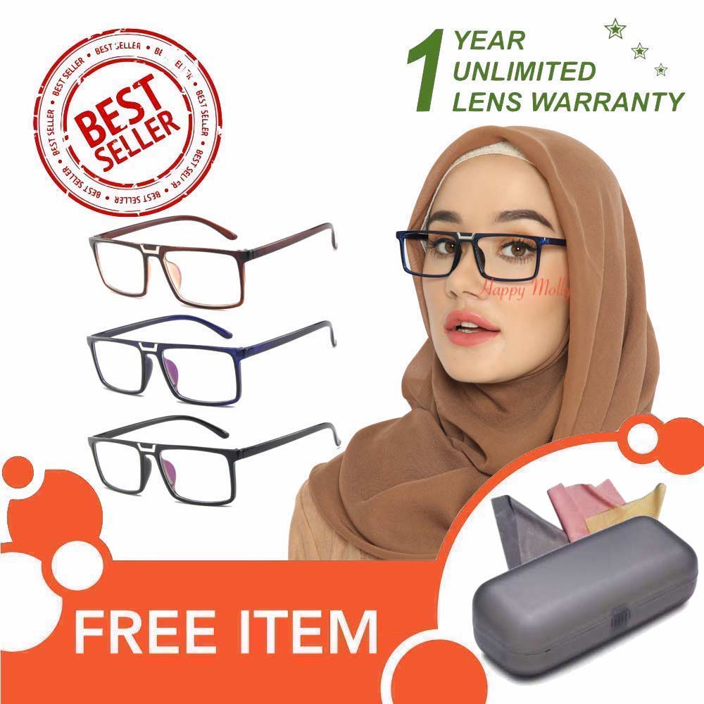 Kacamata Anti Radiasi Blue Ray Lens (Design Korea) Unisex - HM678 ( Group ) FREE Kotak Kacamata