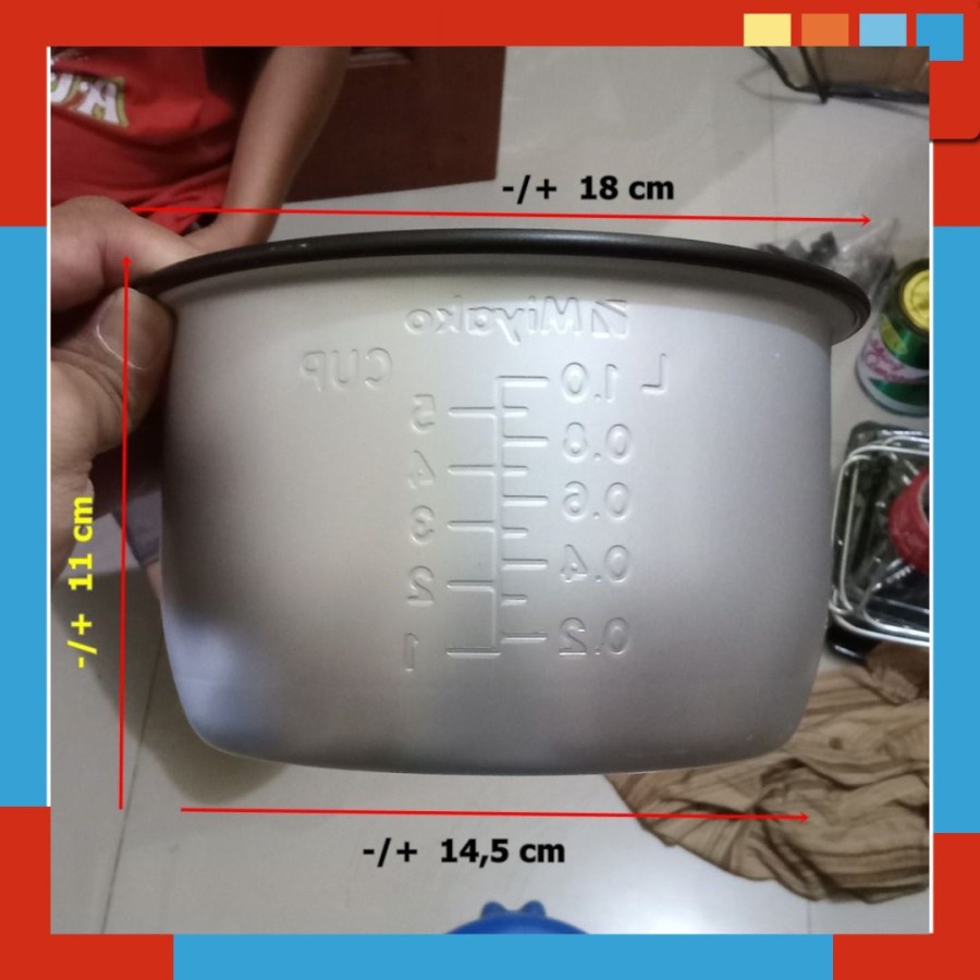 Panci Rice Cooker Miyako MCM-610 1 Liter Teflon Mejic Com Mcm 610 1 L