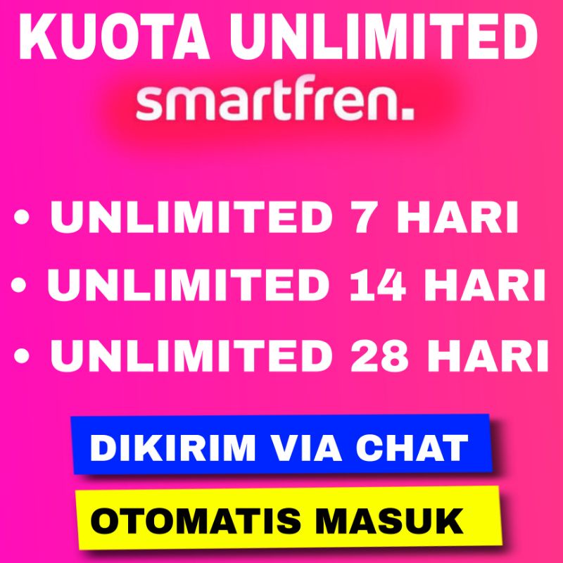 KUOTA UNLIMITED SMARTFREN 700MB, 2GB, 6GB
