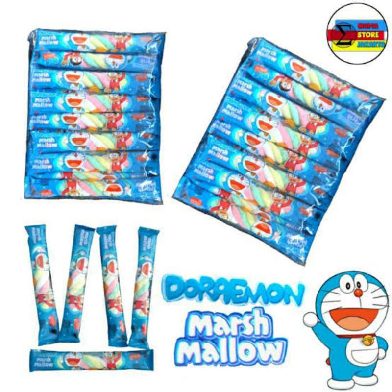 

Doraemon Marshmallow 1 Pack isi 20 pcs Lembut dan Manis