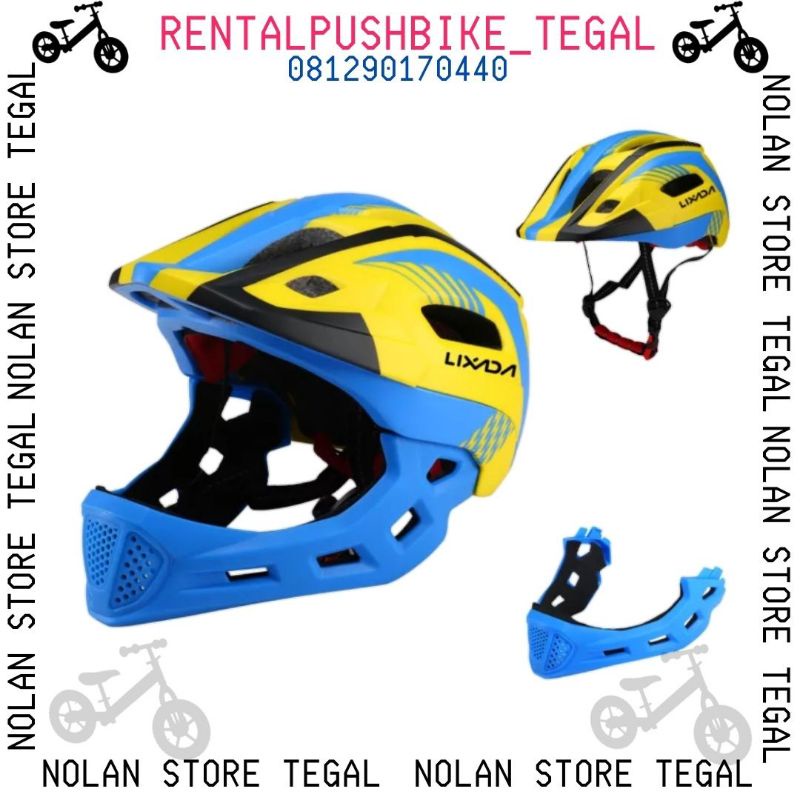 Helm full face anak / helm push bike / helm balance bike / helm anak / helm sepeda anak