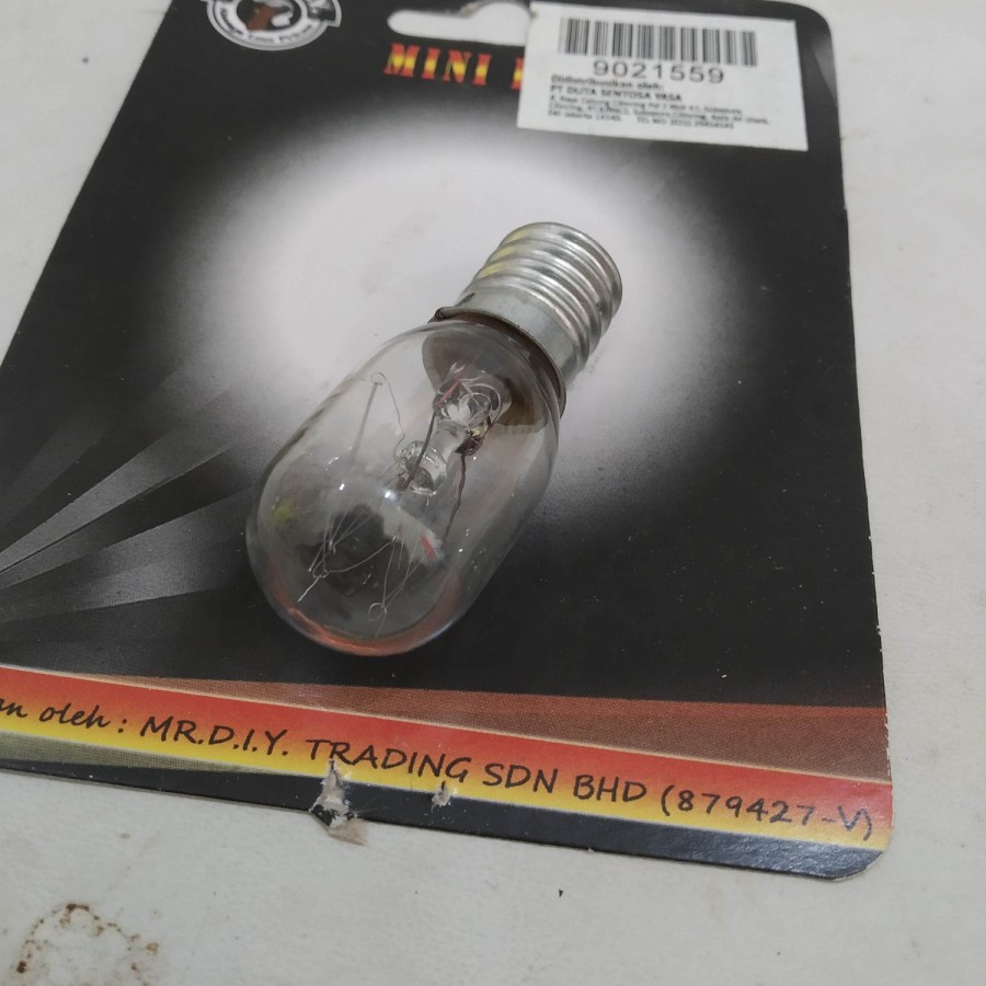 Lampu Bohlam kulkas ulir kecil E14 E 14 e12 e 12 240v 240 V