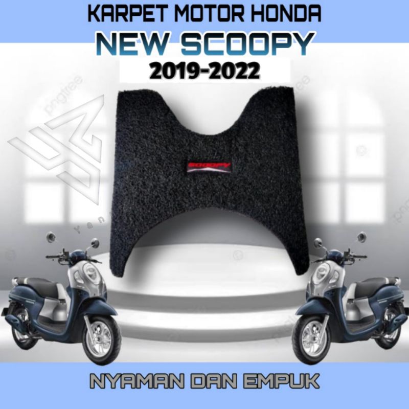 karpet motor scoopy new 2019-2022/karpet new scoopy donat/pijakan kaki scoopy new 2019-2022 bahan ka