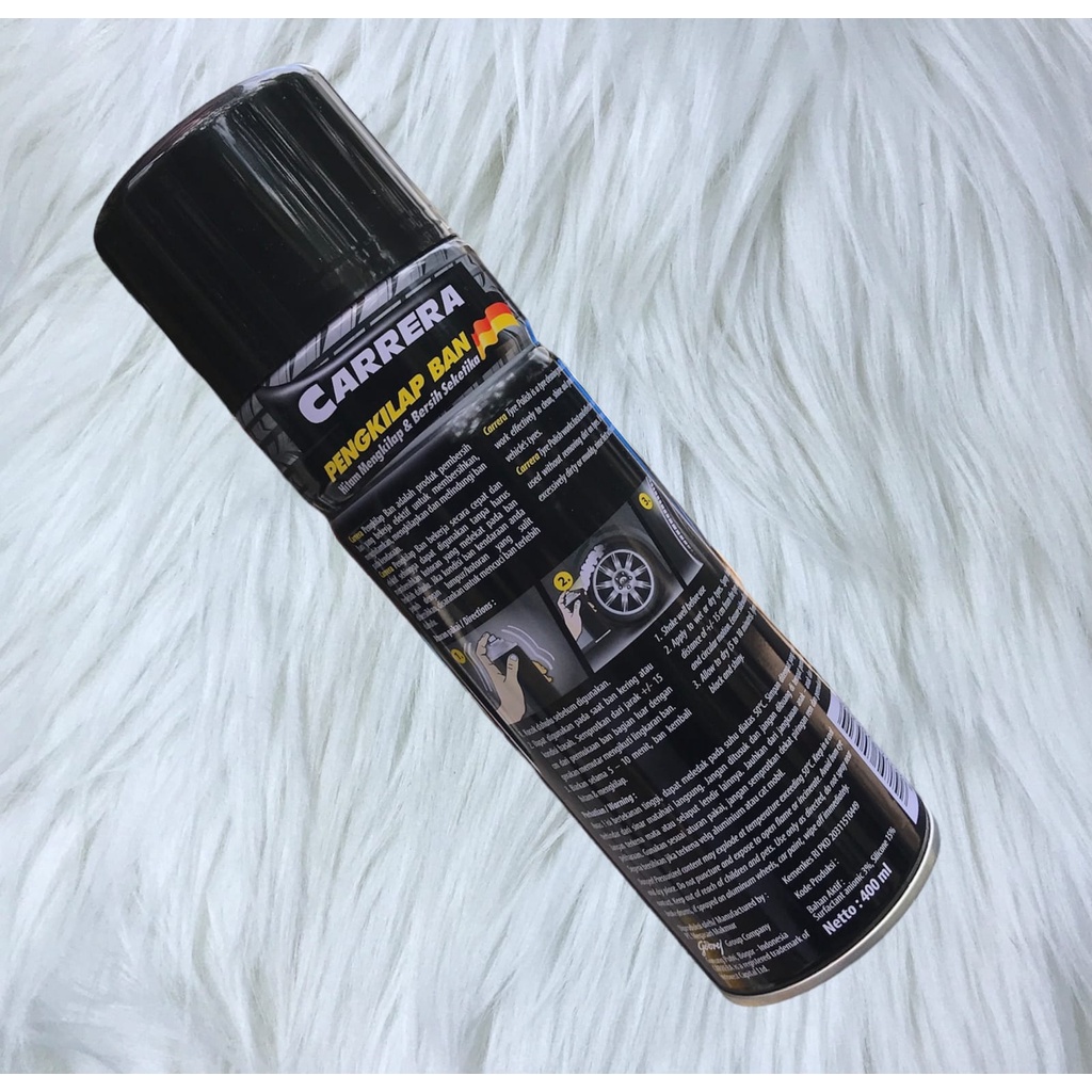 CRR PENGKILAP BAN Semir Ban Pengkilap Ban Motor Mobil Carrera Foam Germany Formula 400Ml