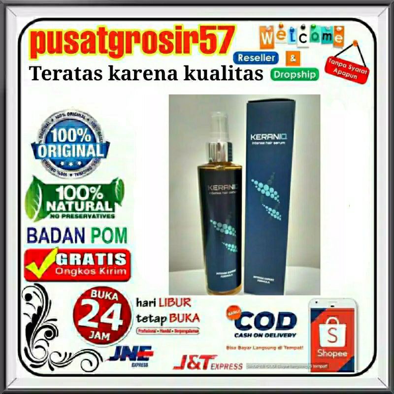 KERANIQ SERUM PENUMBUH RAMBUT KEPALA BOTAK - OBAT MENEBALKAN RAMBUT KERANIQ ASLI 100% ORIGINAL AMPUH