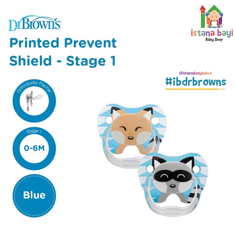 Dr.Brown's Printed Shield Pacifier - Empeng bayi