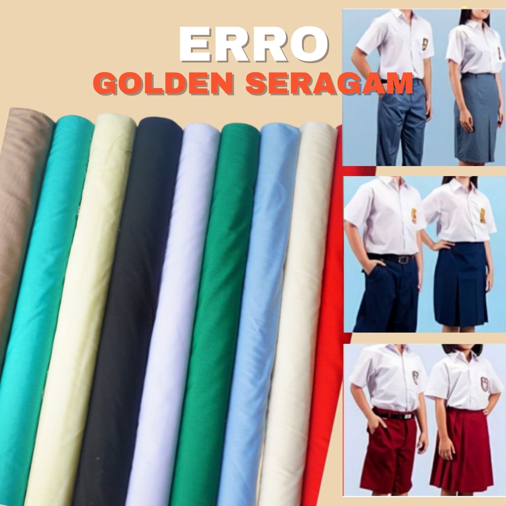 Kain Erro Ero Arrow Hero Golden Mella Sari Warna Bahan Seragam Sekolah