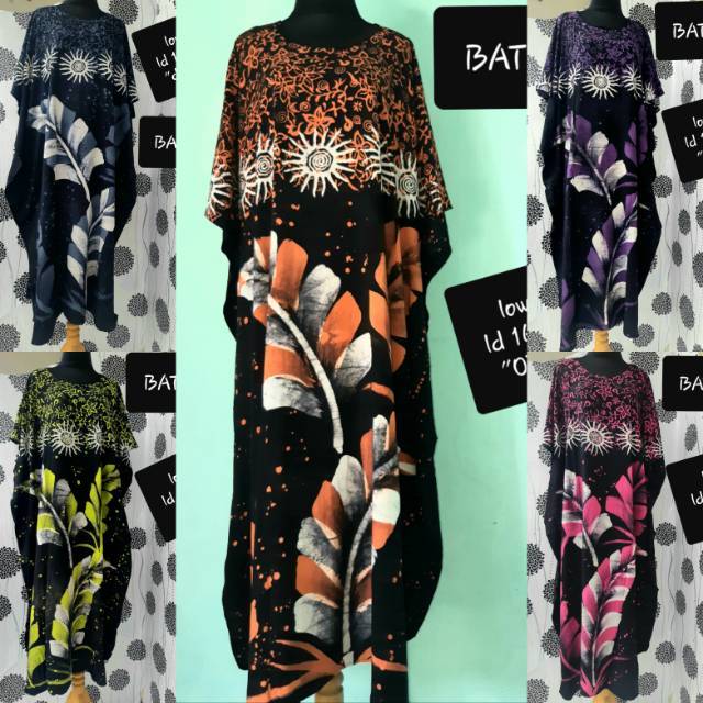 Daster lowo batik cap daun / daster lowo cap / daster lowo jumbo / daster lowo pekalongan