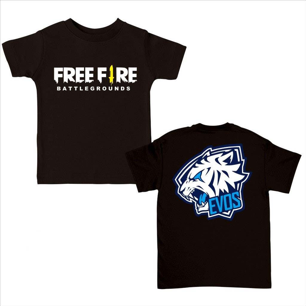 Baju FF Anak Laki Laki Kaos FF Anak Baju FF Anak Umur  5-10 Tahun