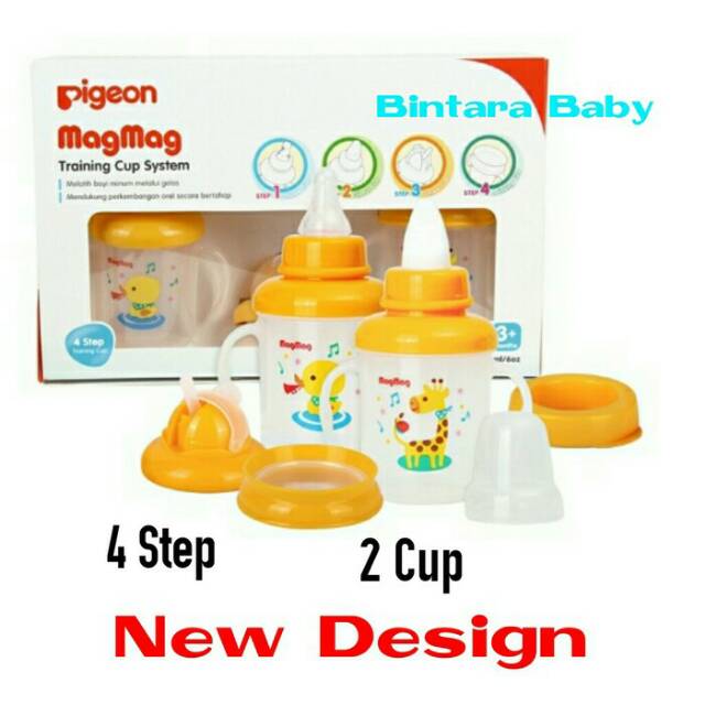 Pigeon Magmag Training Cup System Cangkir Magmag Set Step 1 Step 2 Step 3 Step 4 magmag