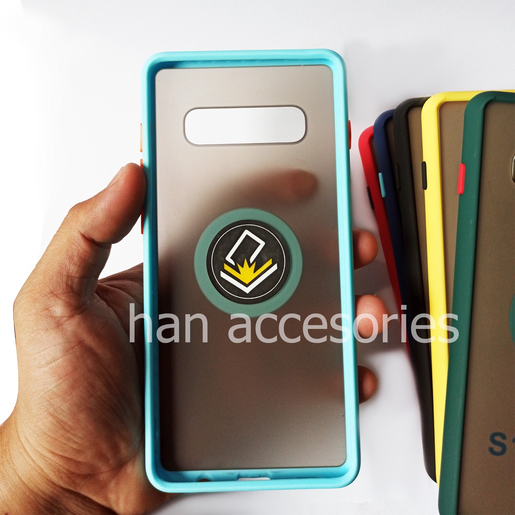 Samsung Galaxy S10+ New Case Dove Ring Stand Anodize Colour - Case Matte Colour