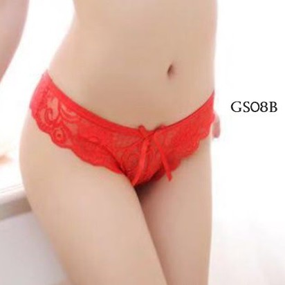 [TOKO TERPERCAYA] PAKAIAN DALAM WANITA G STRING LACE PREMIUM MERAH GS08B