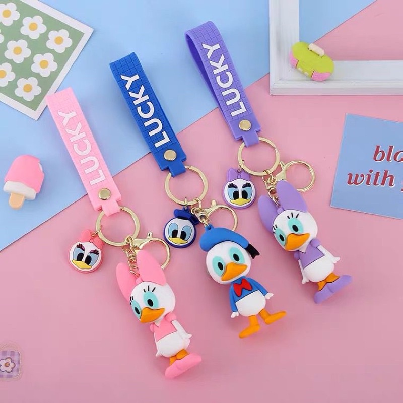 Gantungan Kunci Karakter Donald Bebek Lucu - Keychain Donald Duck Murah Import