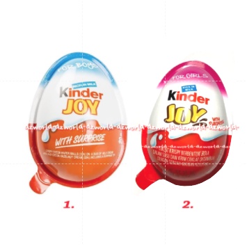 Kinderjoy For Boys dan Girls Coklat dengan Isi Mainan 20gr Kinder Joy Cokelat Egg Chocolate