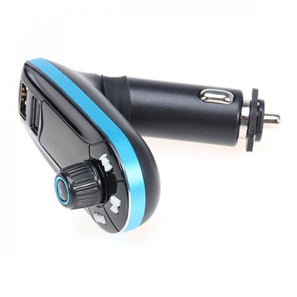 Car FM MP3 Modulator with USB Charger 2.1A for Smartphone - 618C-Black/blue