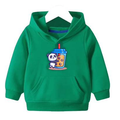 Sweater Anak Big Boba Hoodie Anak Fleece Umur 1- 6 Tahun