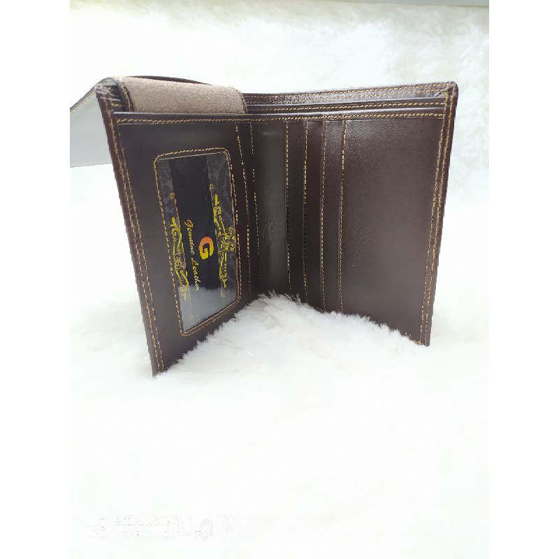 Dompet Pria Full Kulit Sapi Asli Lk Berdiri 13 Slot Kartu EMBOS KICKERS