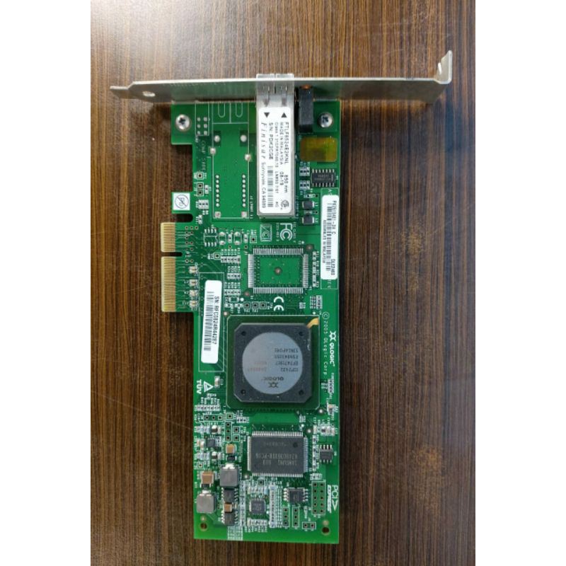 PCI EXPRESS Qlogic 0PF323 4GB Serat Port Tunggal PCI-E QLE2460 berkualitas