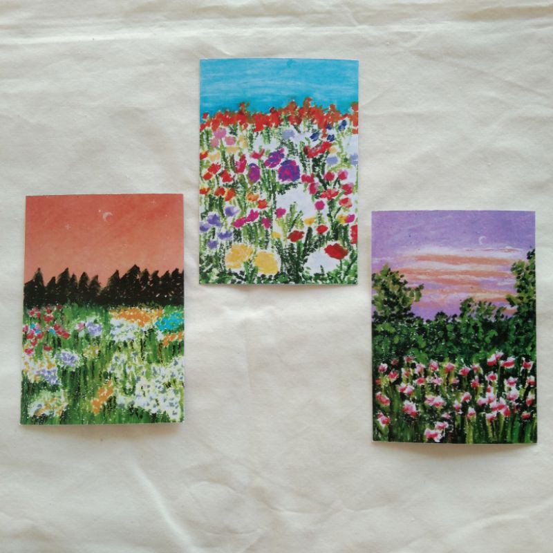 

Flower Field Postcard | Kartu Pos Serian Ladang Bunga