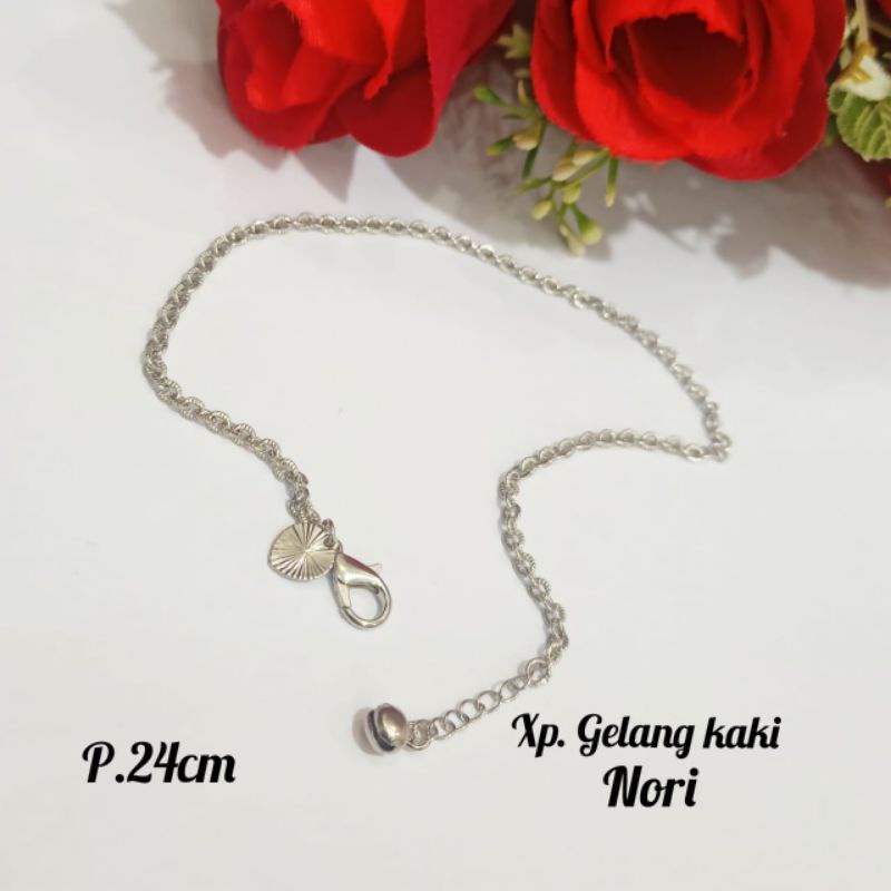 Gelang Tangan &amp; Gelang kaki Rantai Nori,Gold dan silver,tidak karat *COD*