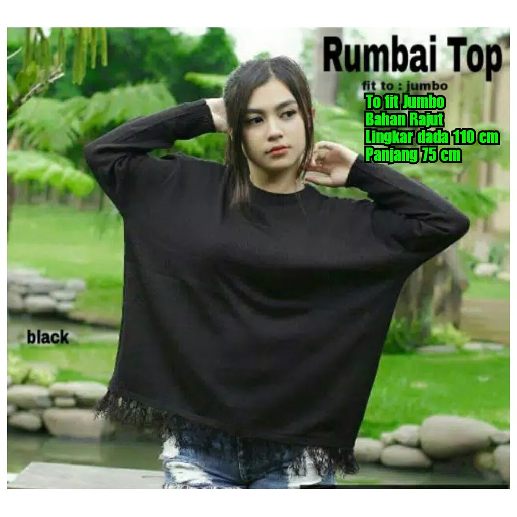 RUMBAI TOP / BLOUSE RAJUT TERMURAH